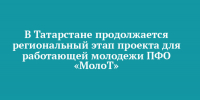 В Татарстане продолжается региональный этап проекта для работающей молодежи ПФО «МолоТ» - Чистопольский район